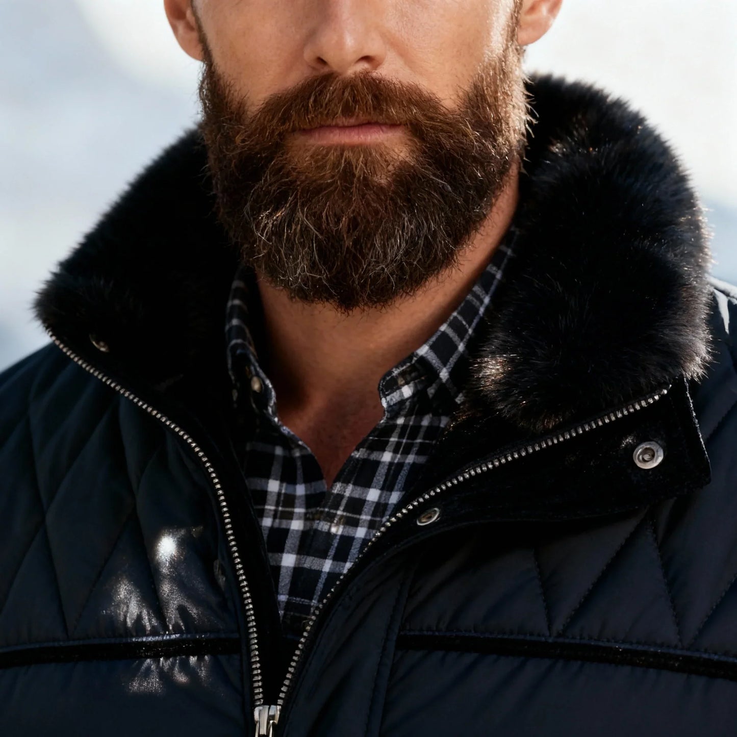 Marco | Giacca Trapuntata Invernale Foderata in Pelliccia Morbida